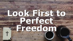 Look First to Perfect Freedom