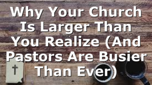 Why Your Church Is Larger Than You Realize (And Pastors Are Busier Than Ever)