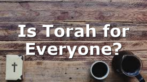 Is Torah for Everyone?