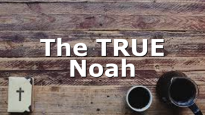 The TRUE Noah
